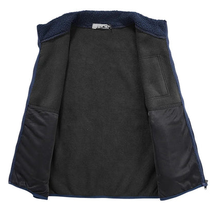 Herren Weste Herbst Texturiertes Utility-Taschen Layering-Design