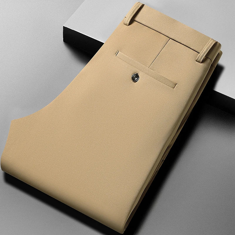 Herren-Stretchhose mit elastischem Bund und taillierter Passform