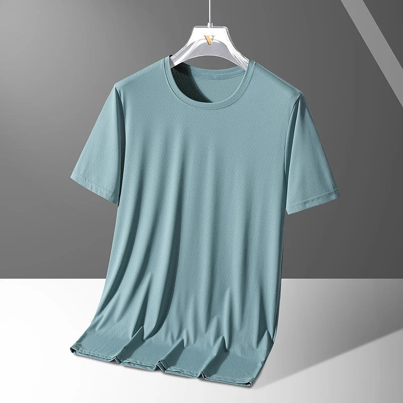 Men's Shirt Quick Dry Stretch Fit Crew Neck