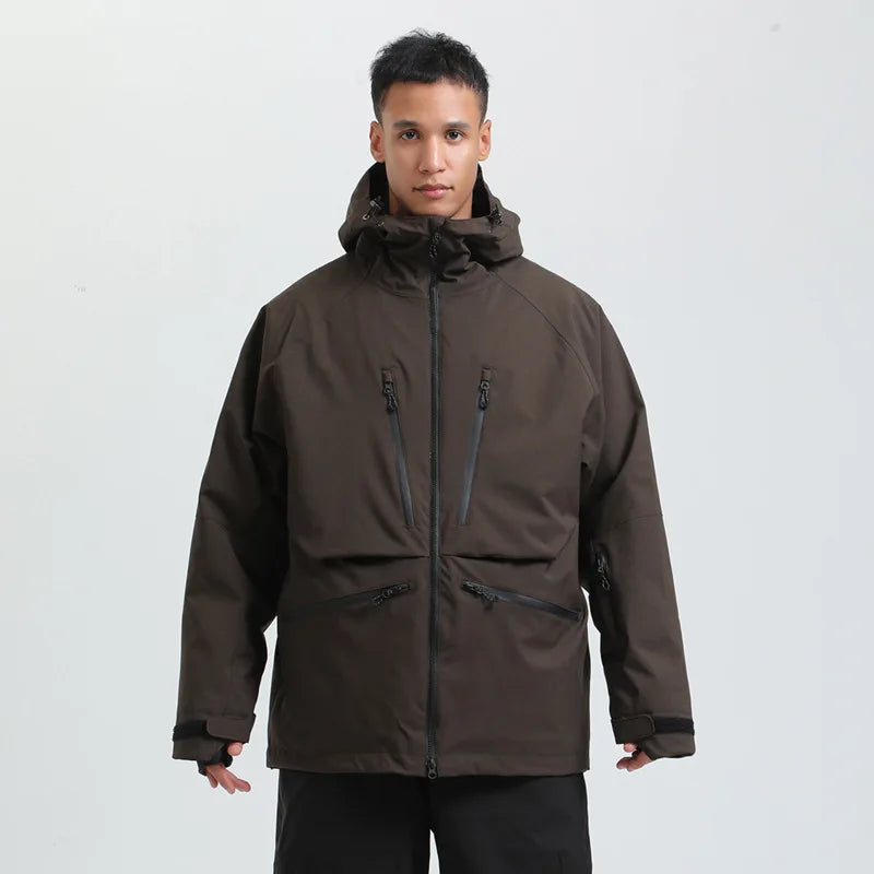 Herren & Damen Winter Snowboard Jacke, Atmungsaktive & Wasserabweisende Ski Jacke
