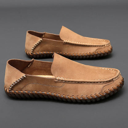 Men's Slippers Slip-On Handmade Seams Non-Slip Sole