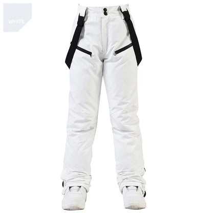Men's and Women's Winter Ski Pants Windproof Waterproof with Waist Protection