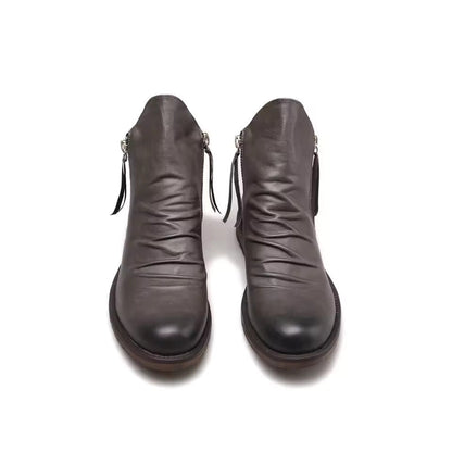 Herren-Chelsea-Boots mit strukturiertem Obermaterial und elastischen Seiteneinsätzen