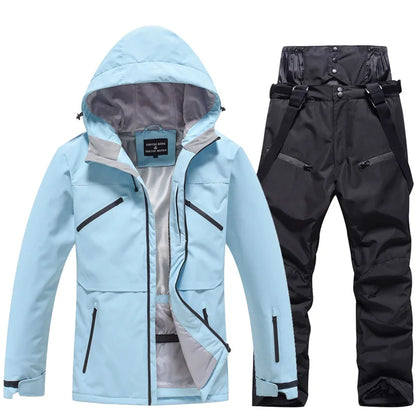 Damen Und Herren Winter Skianzug Atmungsaktive Snowboardjacke Und Hose Für Kaltes Wetter