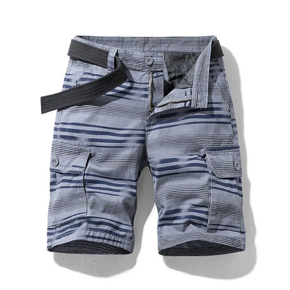 Men's Spring Cargo Shorts with Lightweight Design and Multiple Pockets