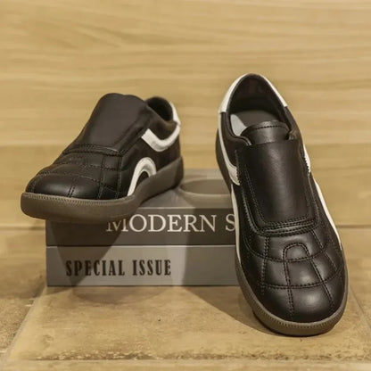 Herren-Sneaker Aus Leder Mit Schnürung, Freizeitschuhe Für Den Alltag