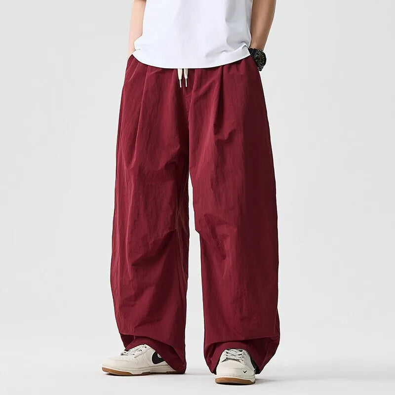 Herren Caprihose mit Allover-Print – Lockerer Schnitt Kordelzugbund