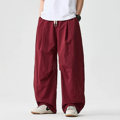 Herren Caprihose mit Allover-Print – Lockerer Schnitt Kordelzugbund