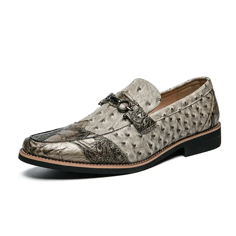 Men's slip-ons with textured upper material
