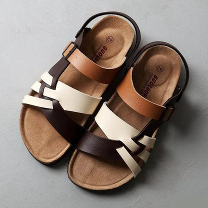 Damen-Sommersandalen Mit Verstellbarem Schnallenriemen, Offener Zehenpartie Und Gepolsterter Sohle