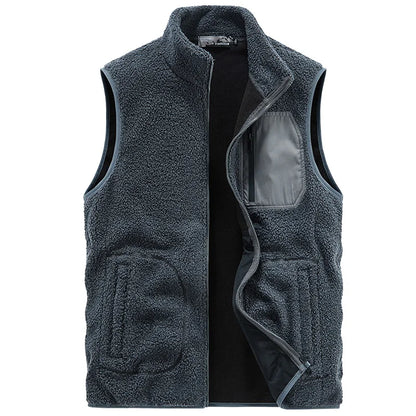 Herren Weste Herbst Texturiertes Utility-Taschen Layering-Design