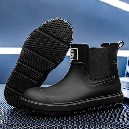 Herren-Regenstiefel mit robuster PVC-Oberfläche