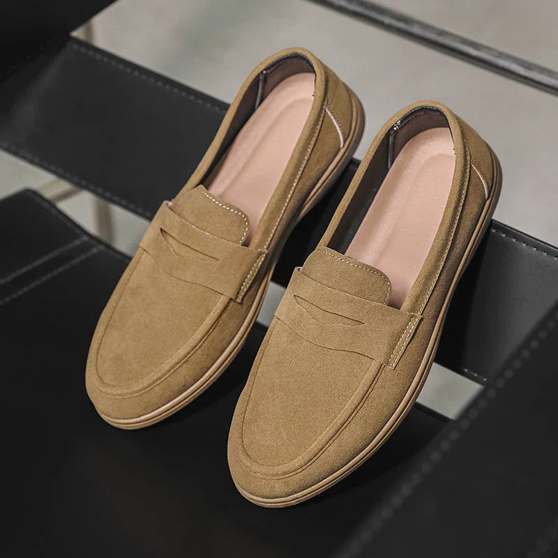 Herren Slipper mit Riemen Mattes Design Gepolsterte Innensohle