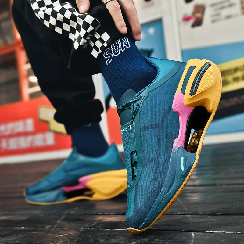 Herren Sneaker Schaumstoffdämpfung Struktur Obermaterial Gummisohle