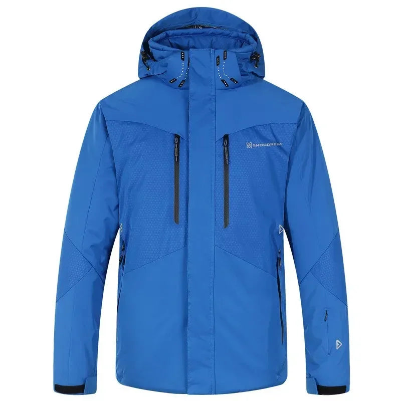 Herren Winter Skianzug Wasserdichte Schneejacke Mit Kapuze Und Weiten Hosen