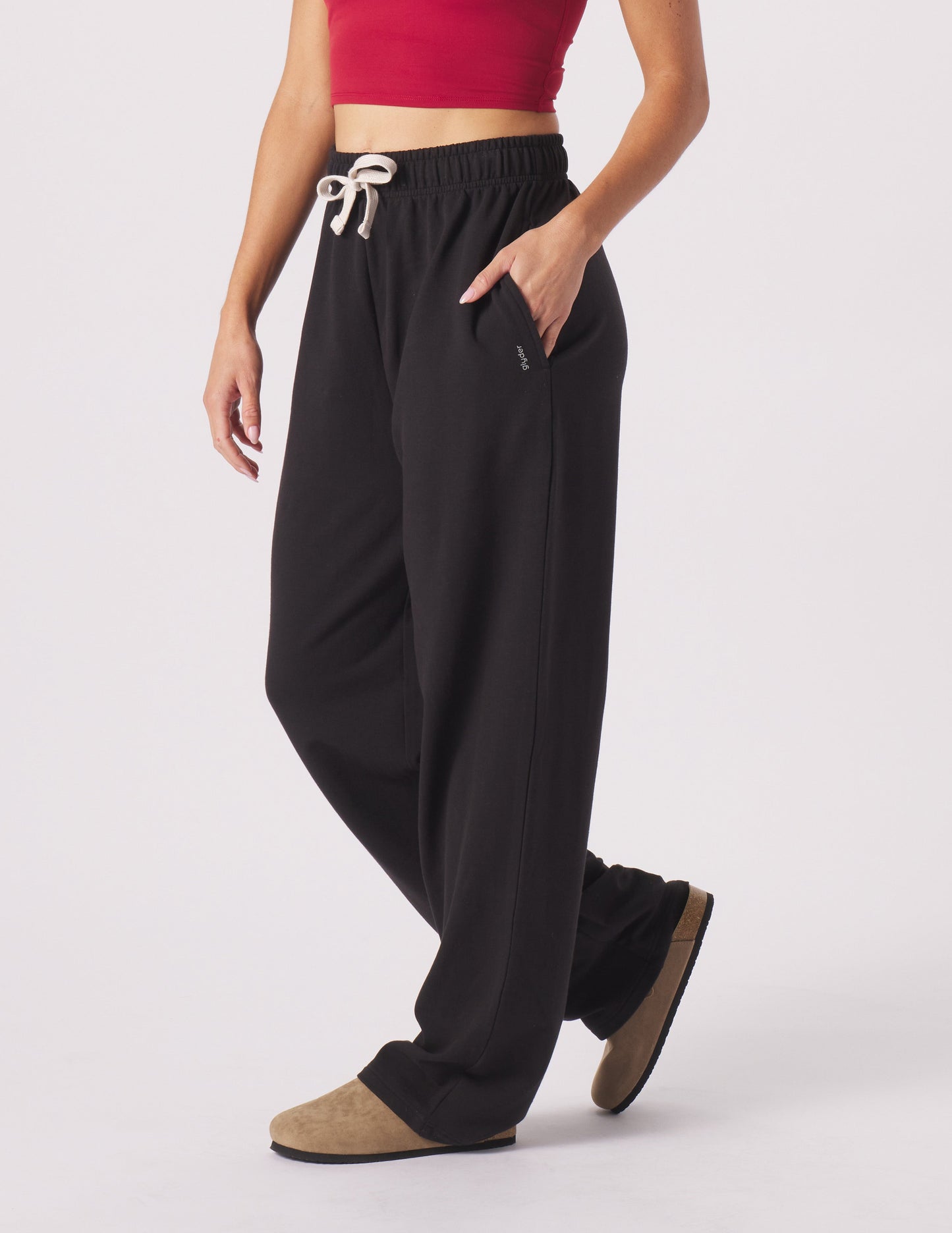 Damen Sweatpants Mit Geradegeschnittenem Bein, Weiter Passform Und Gebürstetem Finish