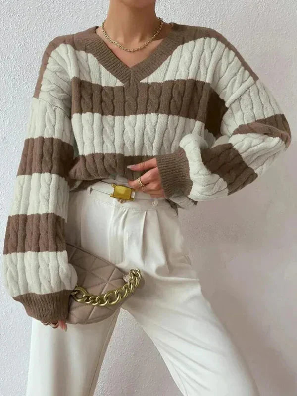 Damen Pullover Mit Lockerer Passform Und Weicher Struktur
