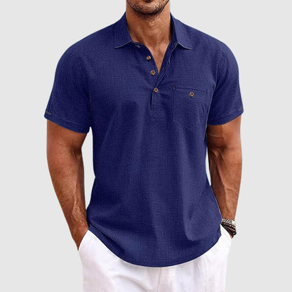 Men's Summer Polo Shirt Light Breathable Modern Cut