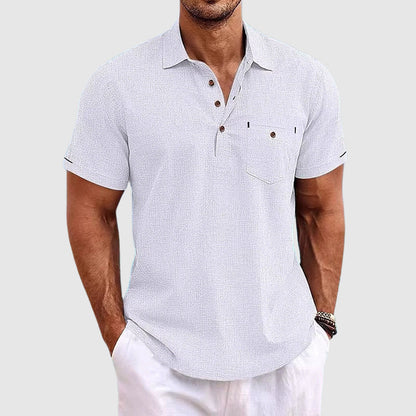 Men's Summer Polo Shirt Light Breathable Modern Cut