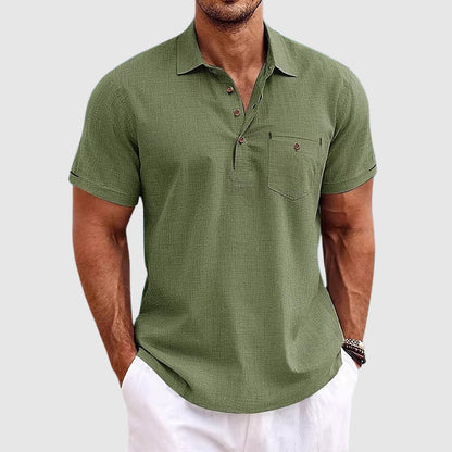Men's Summer Polo Shirt Light Breathable Modern Cut