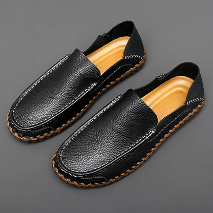 Men's Slippers Slip-On Handmade Seams Non-Slip Sole