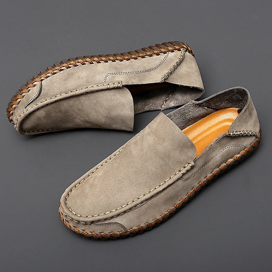 Herren Slipper Slip-On Handgefertigte Nähte Rutschfeste Sohle