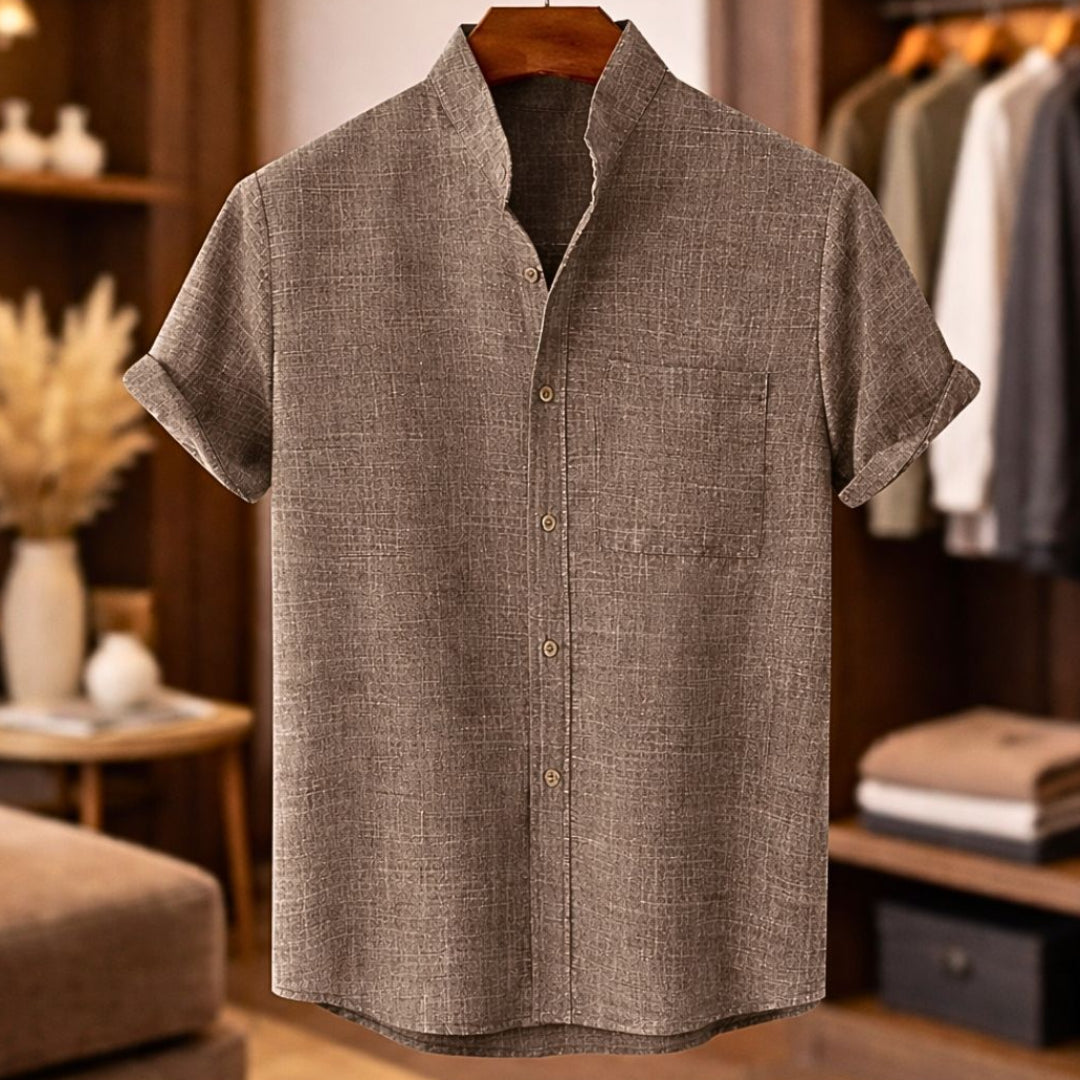 Herren Kurzarm Hemd mit Knopfleiste – Relaxed Fit Sommer