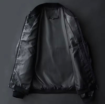 Herren Jacke Mit Reißverschluss, Gerippten Bündchen Und Seitentaschen