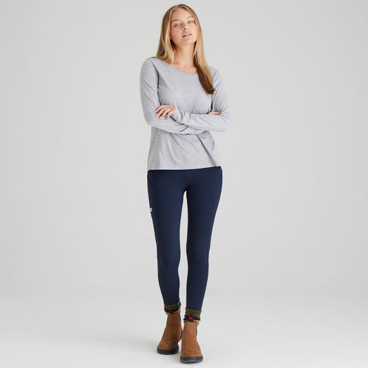 Damen Leggings Mittleres Gewicht Kordelzug Taschen