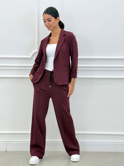 Women's Two-Piece Blazer and Long Pants