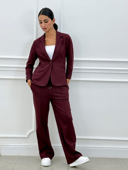 Women's Two-Piece Blazer and Long Pants