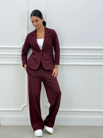 Women's Two-Piece Blazer and Long Pants