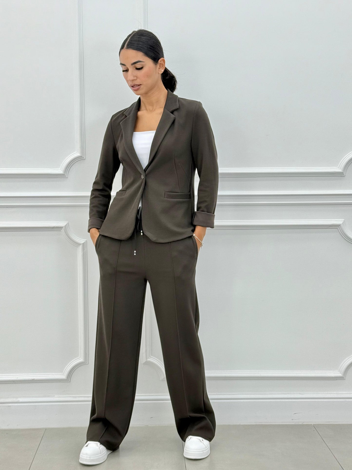Women's Two-Piece Blazer and Long Pants