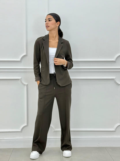 Women's Two-Piece Blazer and Long Pants
