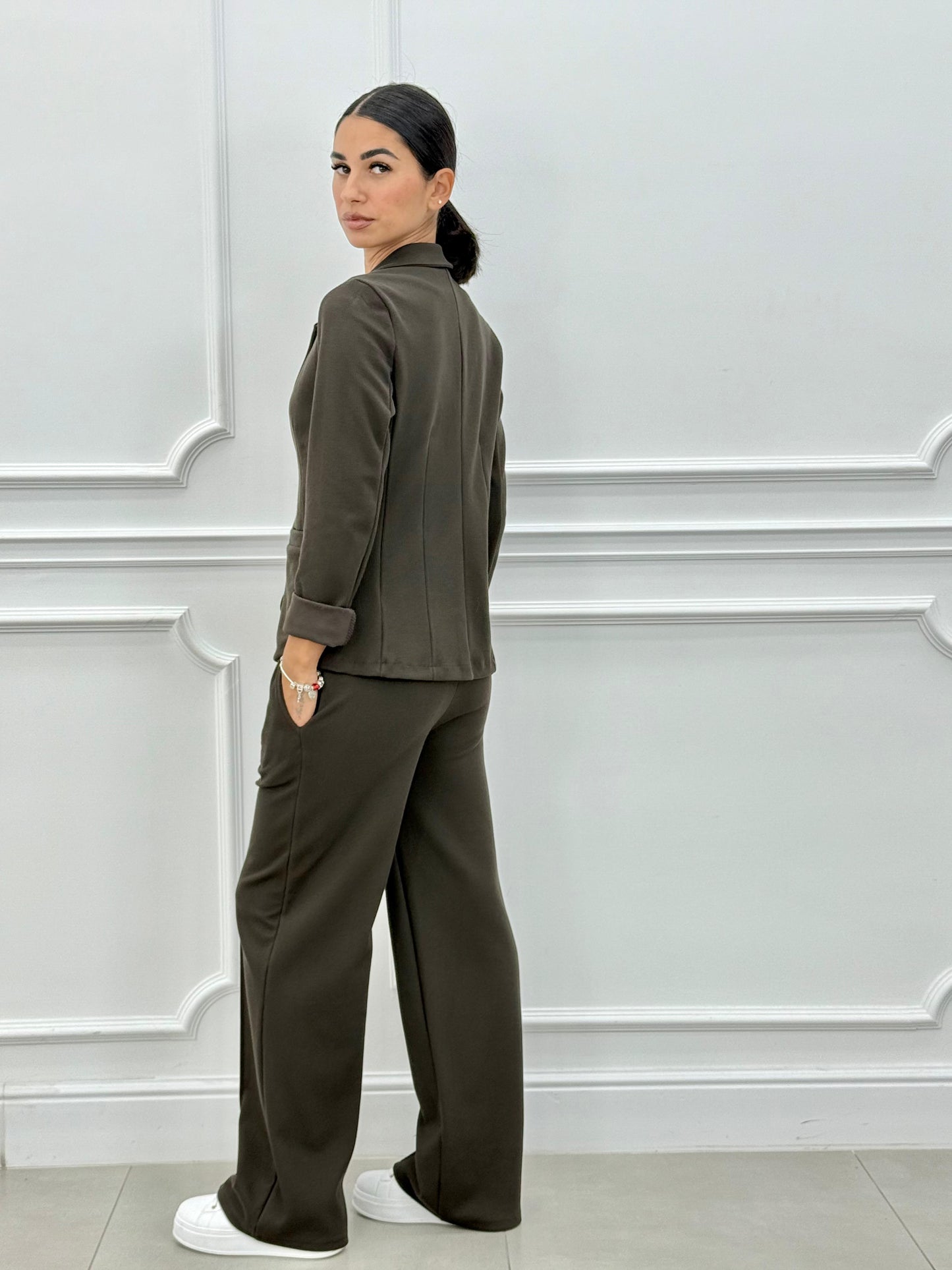 Women's Two-Piece Blazer and Long Pants