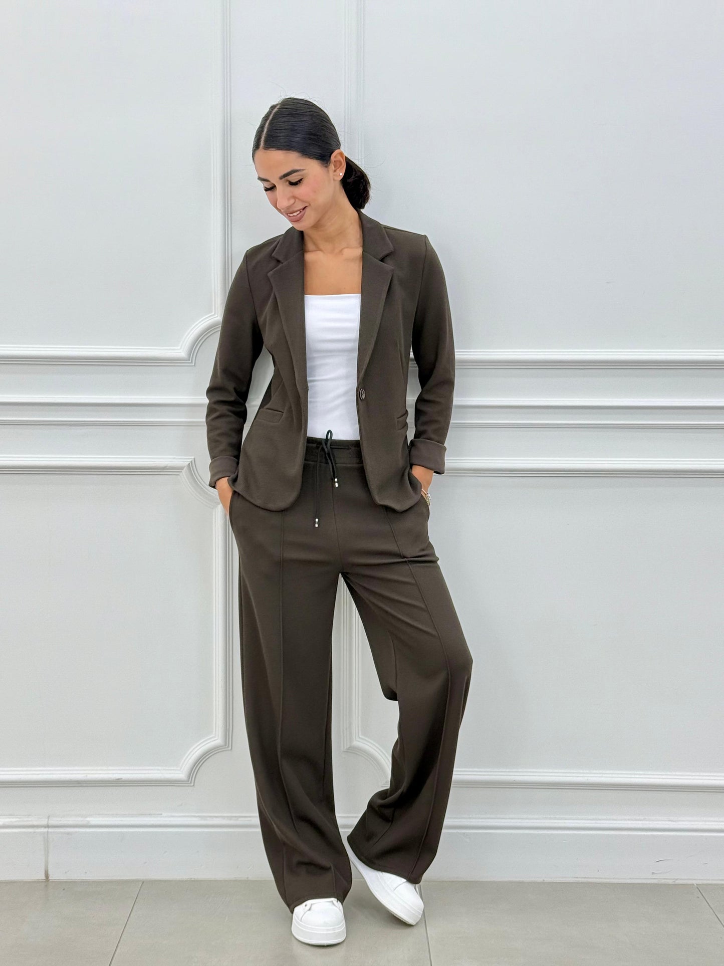 Women's Two-Piece Blazer and Long Pants