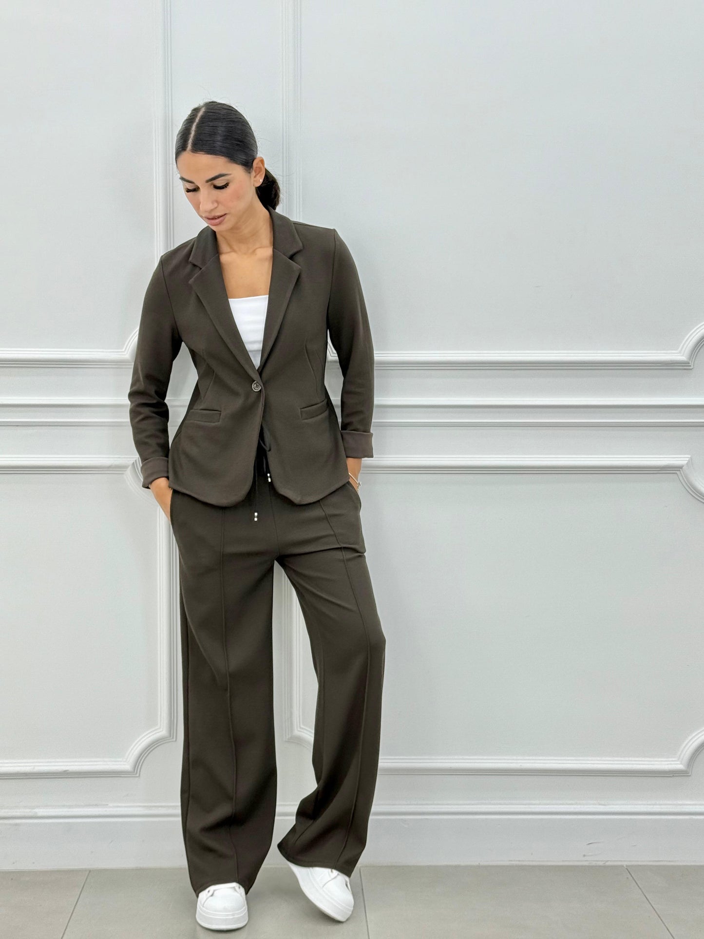 Women's Two-Piece Blazer and Long Pants
