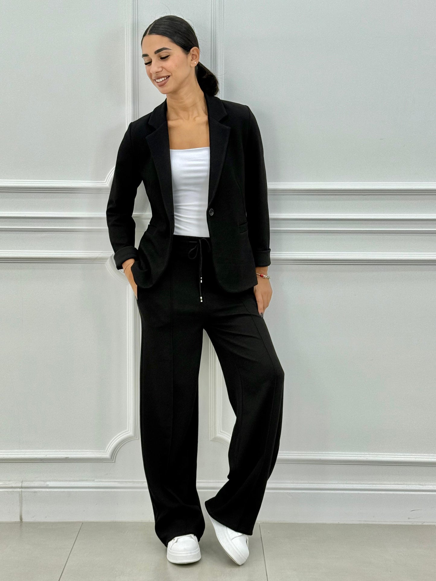Women's Two-Piece Blazer and Long Pants
