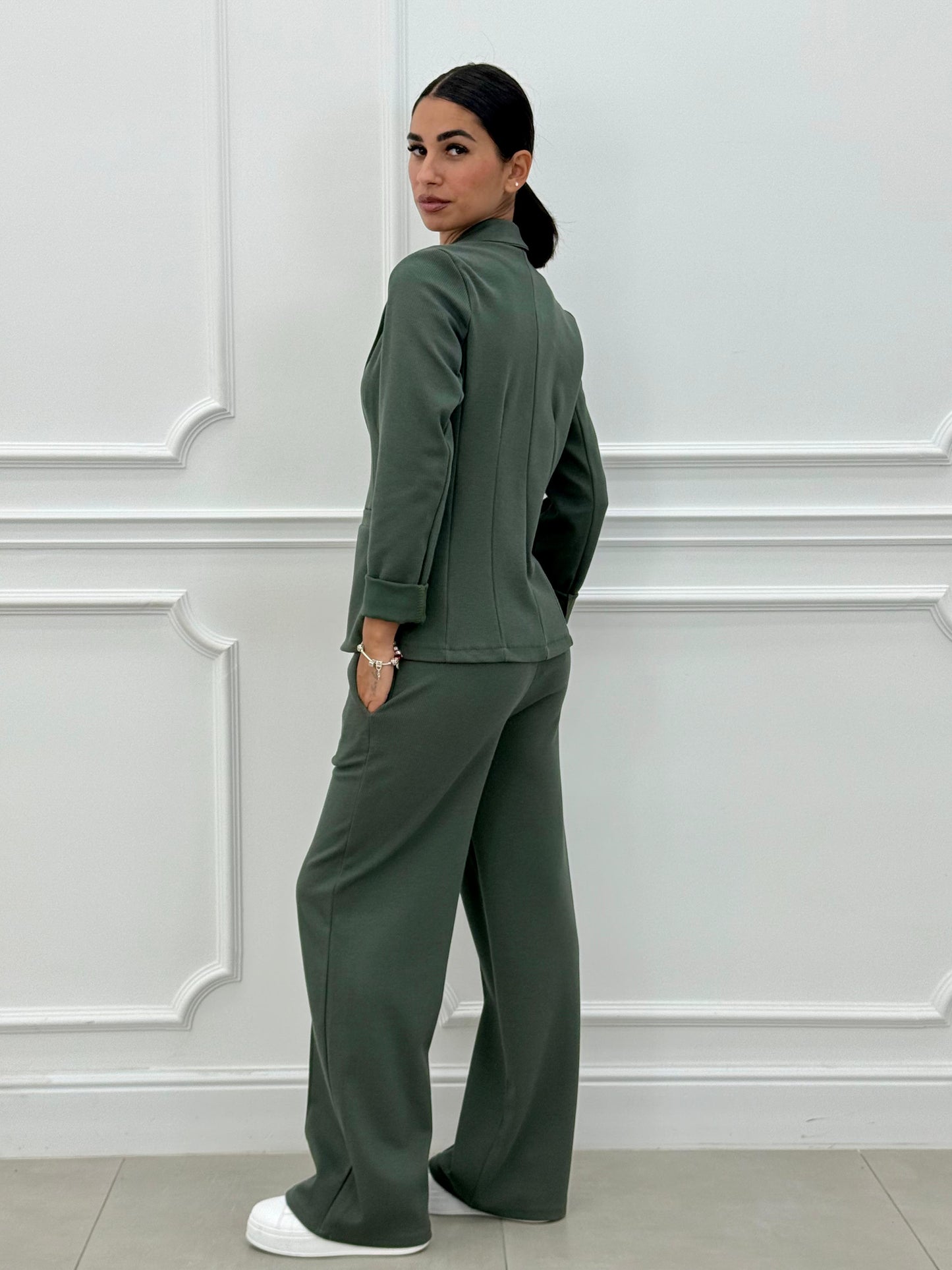 Women's Two-Piece Blazer and Long Pants