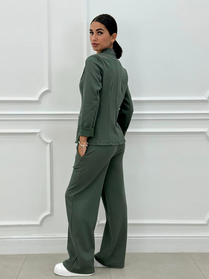 Women's Two-Piece Blazer and Long Pants