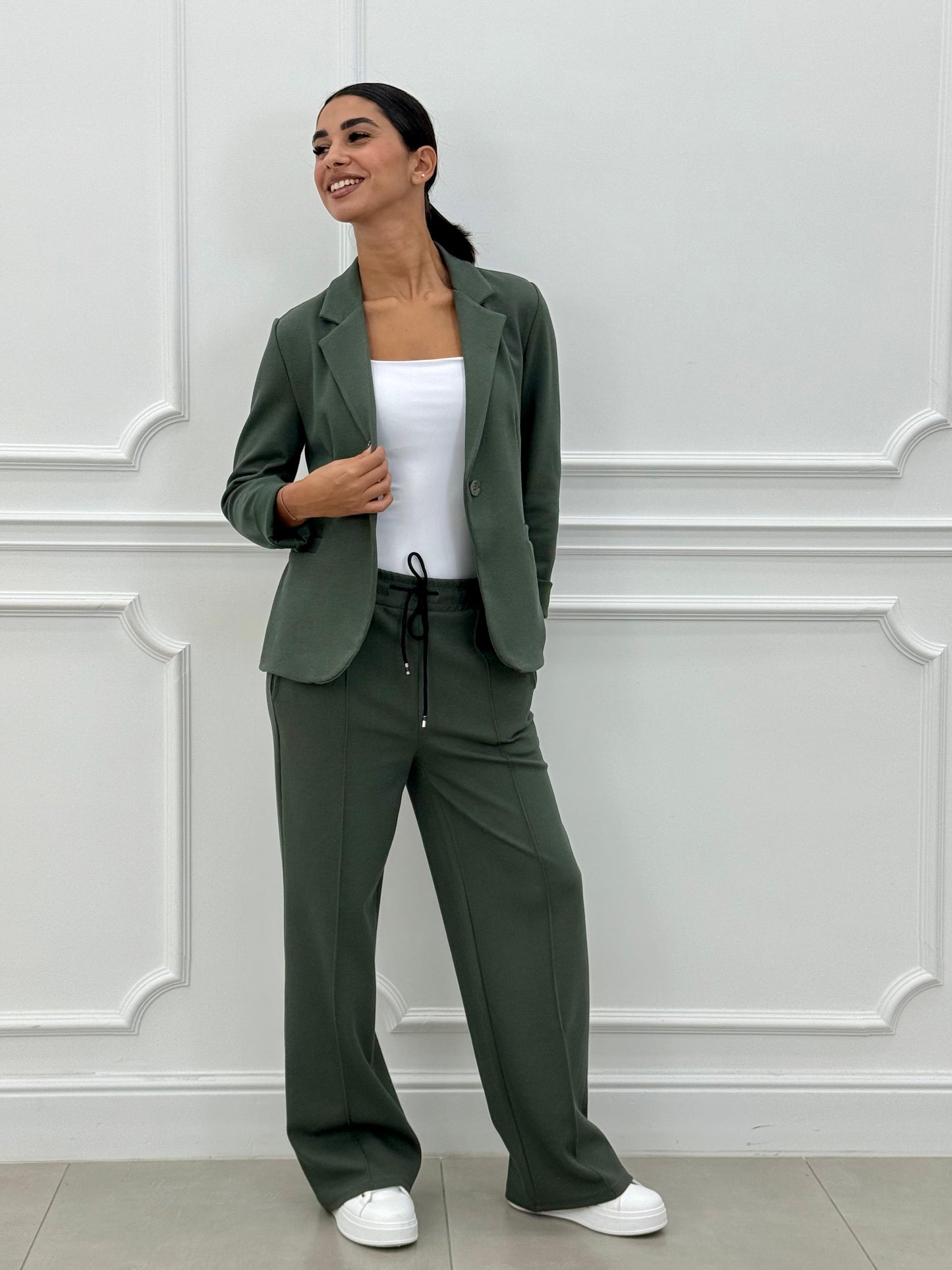 Women's Two-Piece Blazer and Long Pants