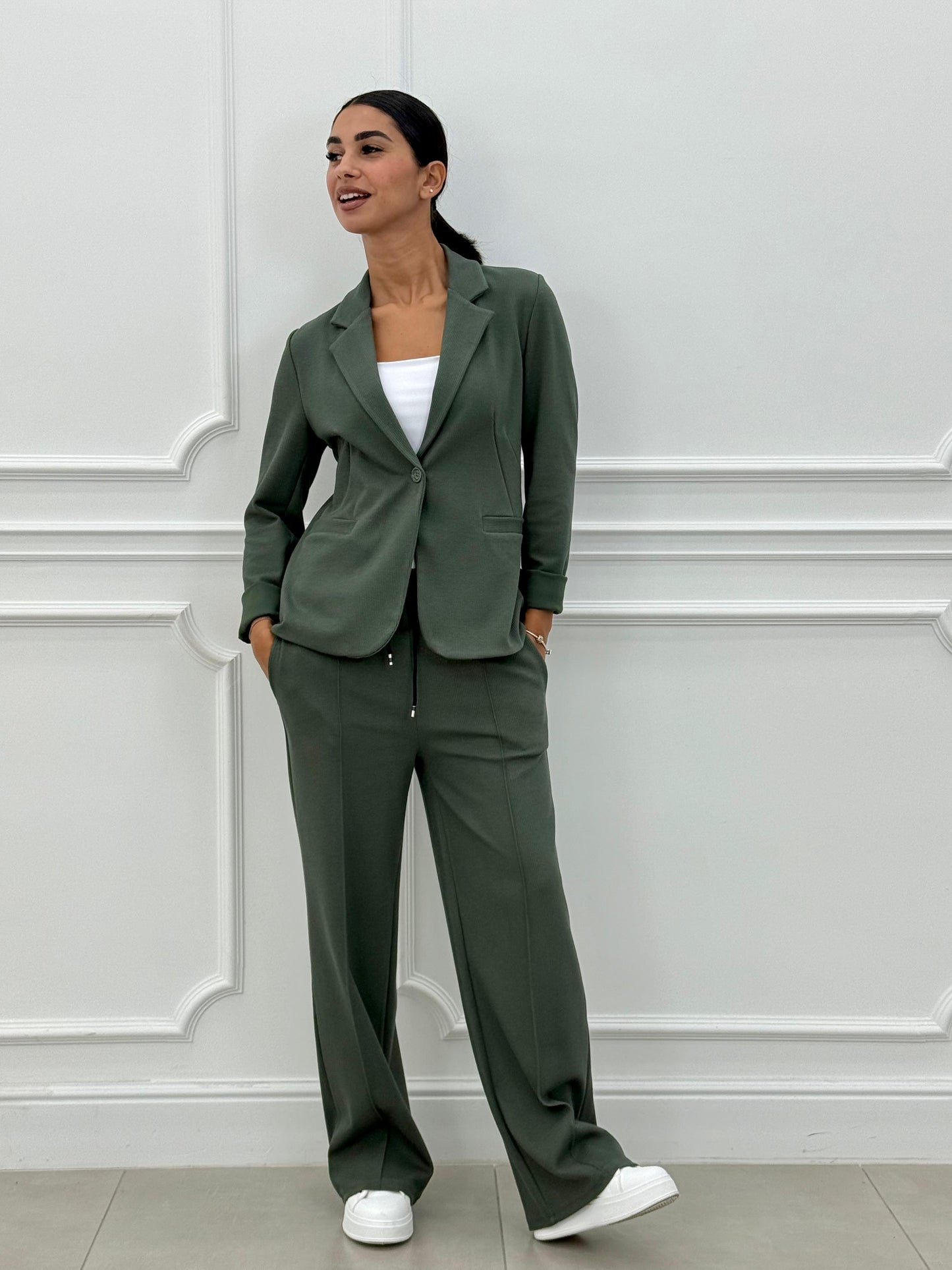 Women's Two-Piece Blazer and Long Pants