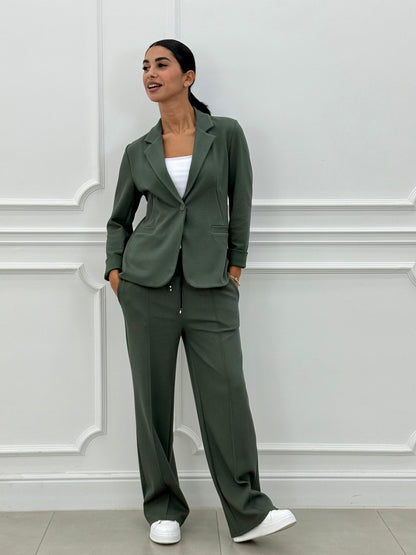 Women's Two-Piece Blazer and Long Pants