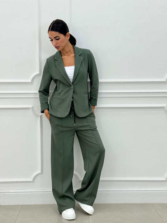 Women's Two-Piece Blazer and Long Pants