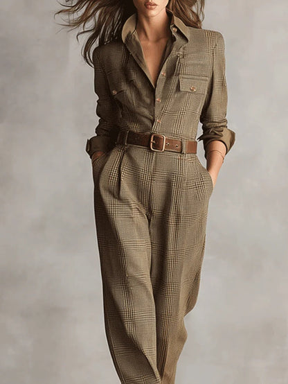 Women's Jumpsuit with Figure-Hugging Fit and Structured Design