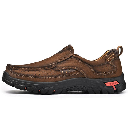 Orthopädische Herren-Slipper Mit Fußgewölbeunterstützung Und Rutschfester Sohle – Lederoptik