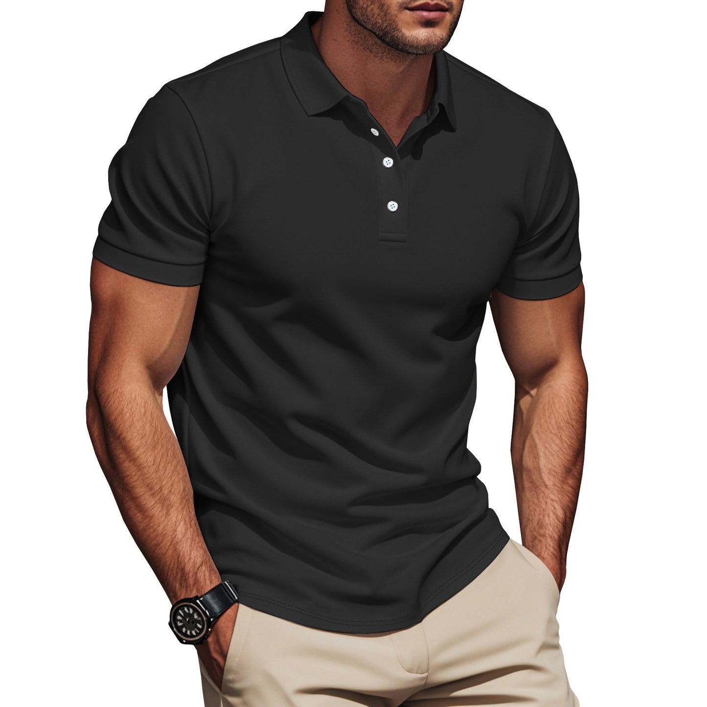 Men's Summer Short-Sleeve T-Shirt Pullover Various Colors