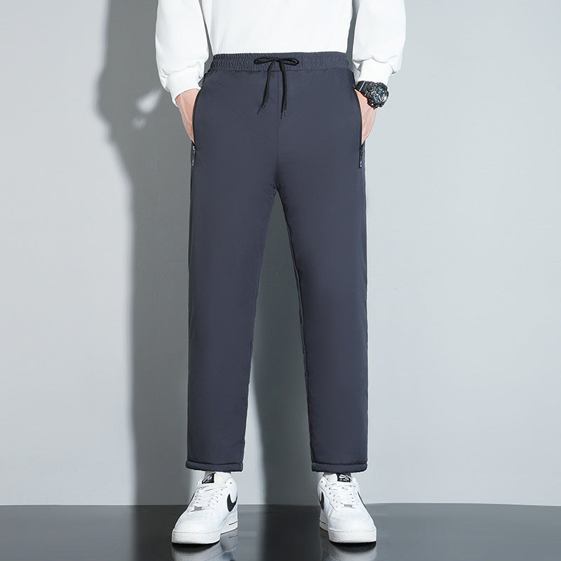 Herren-Winterhose, Fleecegefüttert, Lockere Passform, Mittelhoher Bund