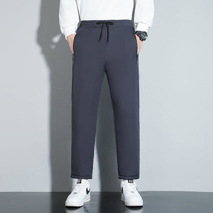 Herren-Winterhose, Fleecegefüttert, Lockere Passform, Mittelhoher Bund