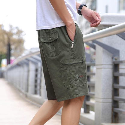 Herren Sommer Straight Fit Fifth Pants Loose Design Plus Gr??E